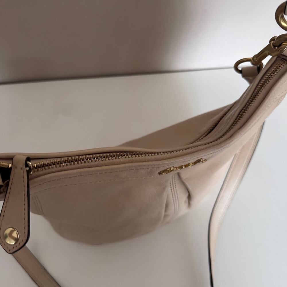 Coach Ashley Leather Hippie Crossbody Shoulder Bag Cream Style F20114 - Picture 8 of 8